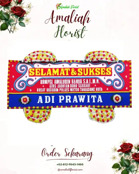 Papan Bunga Ucapan Selamat Guwo